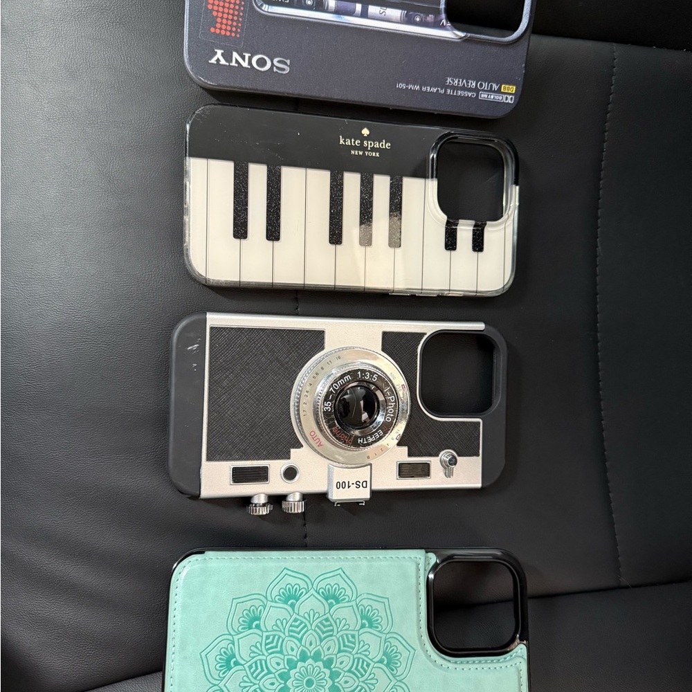 Kate Spade Black and White Piano iPhone Case
